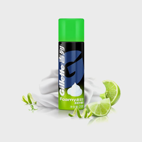 男士顺滑剃须泡沫